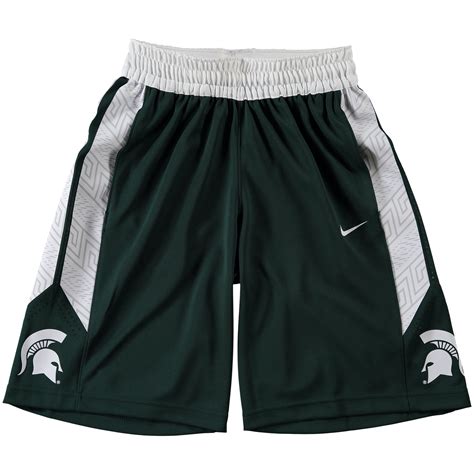 nike michigan state spartans replica basketball shorts green|Michigan State Spartans Nike Logo Replica Performance Basketball Shorts .